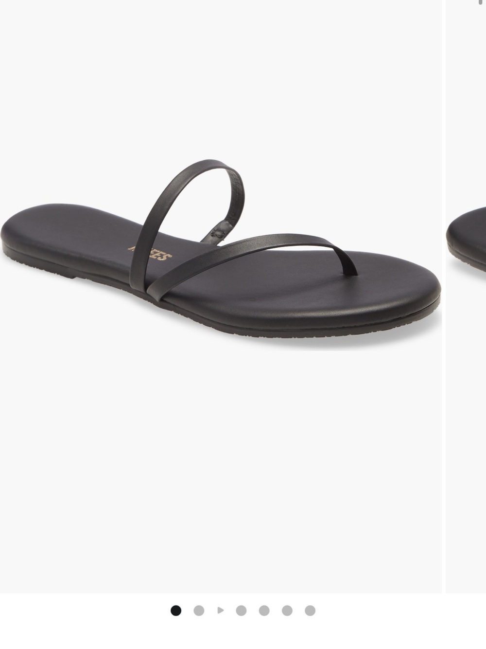 Tkees Black Women's Double-Strap Slide Sandal